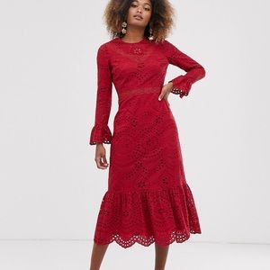 ASOS red dress- perfect for that holiday party!